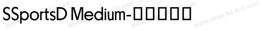 SSportsD Medium字体转换
